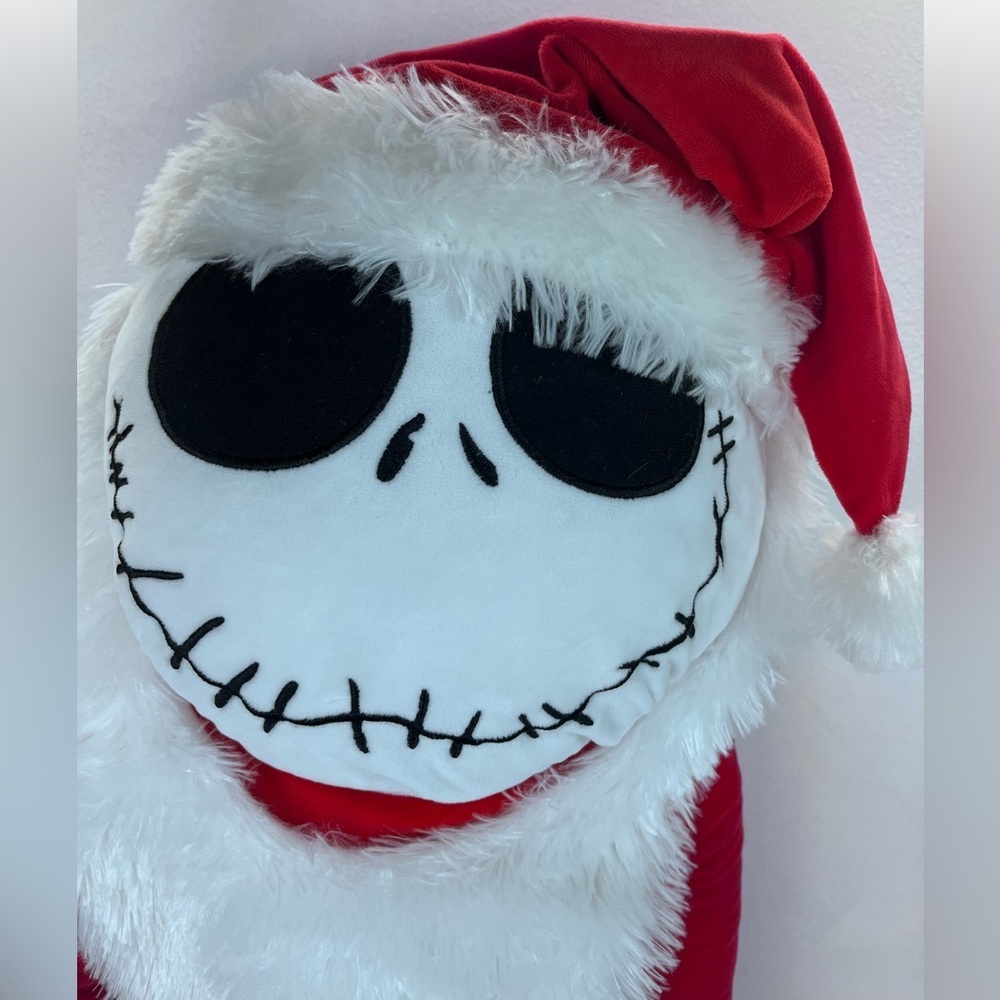 Disney Nightmare Before Christmas Santa Jack Skellington 48" Jumbo Plush Stuffed